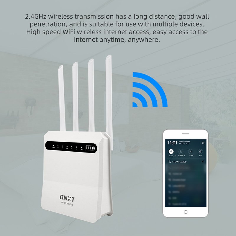 DNXT 4g WiFi router with Sim card slot 4 antenna Home enterprise 5g router Modem Portable WiFi pocket 4G lte modem broadband